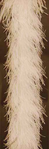 Ostrich feather boa 4 ply - BEIGE